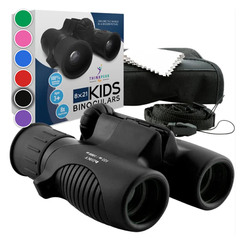 Think Peak binoculars for kids show a compact design for easy handling on hikes.