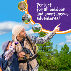Think Peak binoculars kit includes case strap and lens cloth.