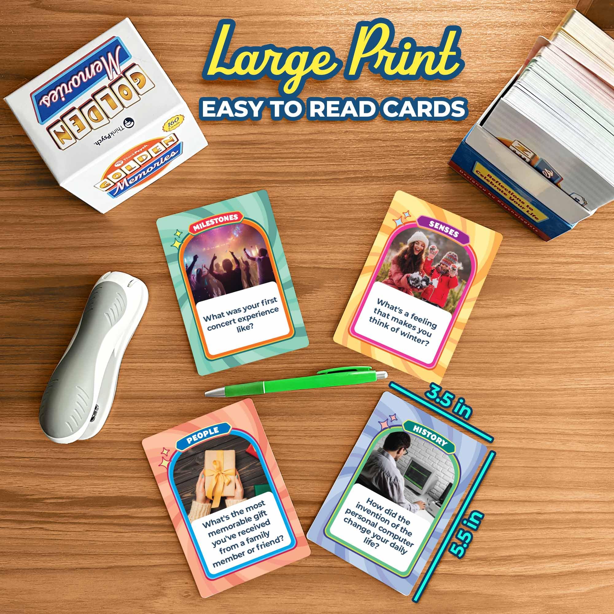 ThinkPsych Golden Memories group activities enable versatile sessions with prompts.