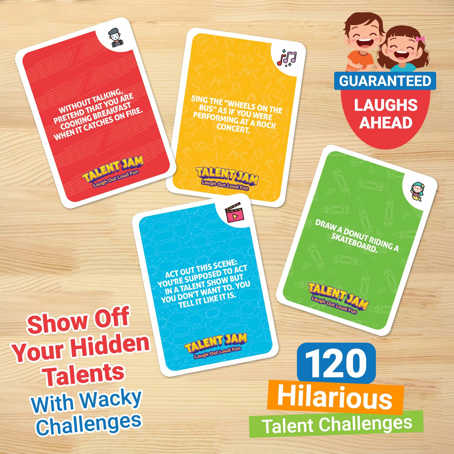 ThinkPsych Talent Jam move-challenge card inspires energetic, goofy actions for all ages.