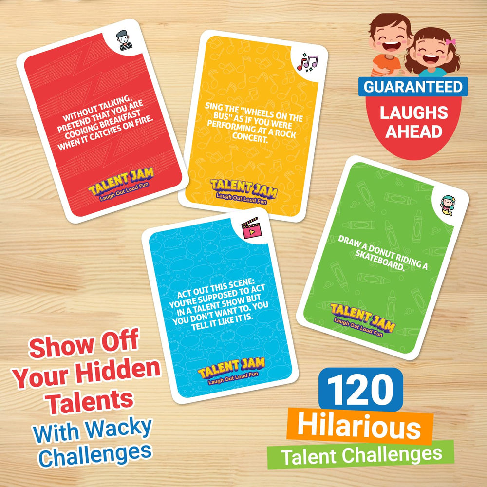 ThinkPsych Talent Jam move-challenge card inspires energetic, goofy actions for all ages.