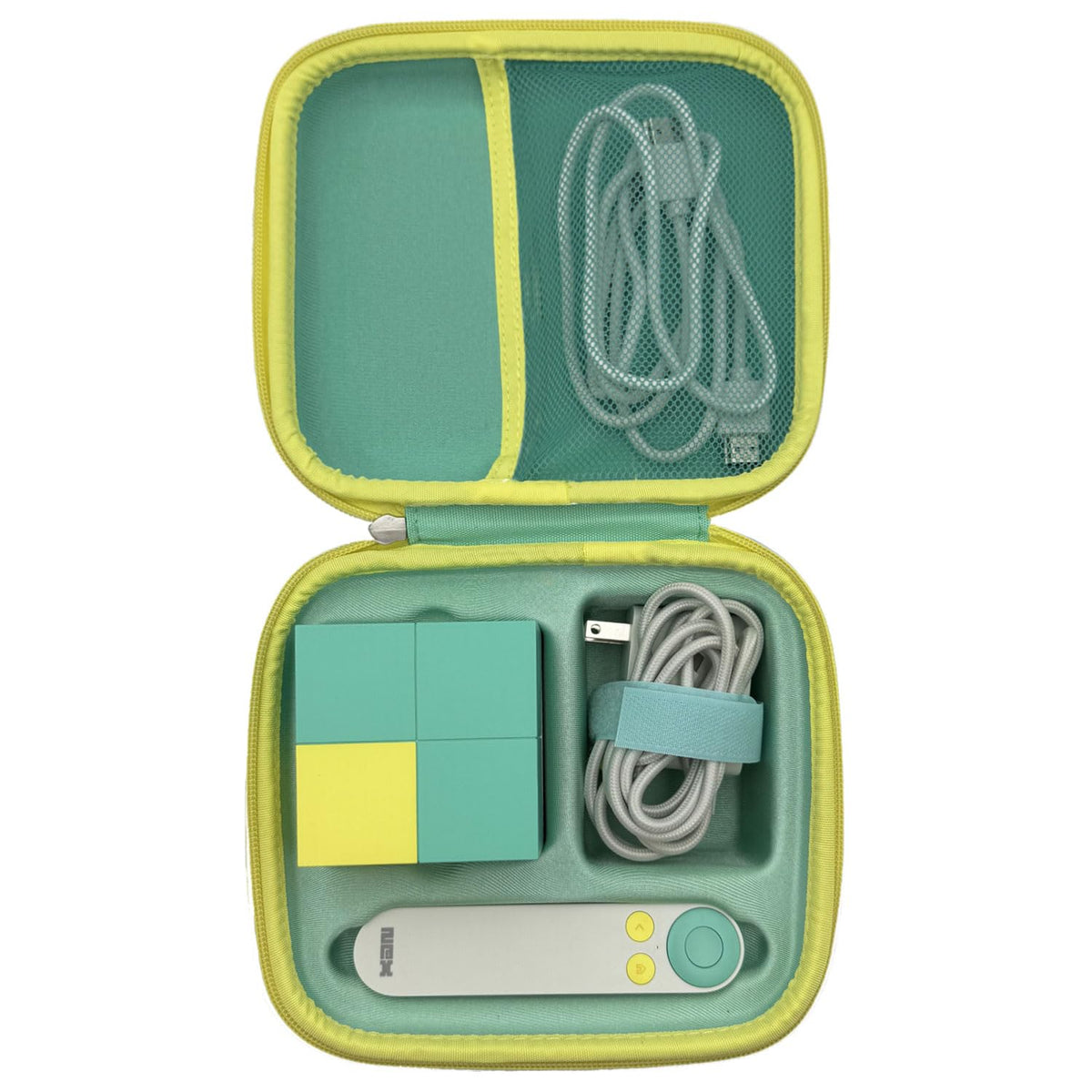 Thisness travel case with 1:1 molded interior fit secures Nex Playground gear.