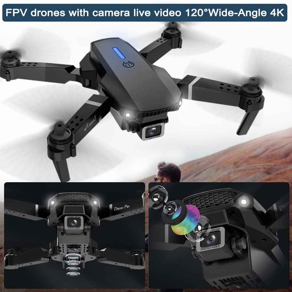 THOAML E88 bottom camera captures ground detail for stability