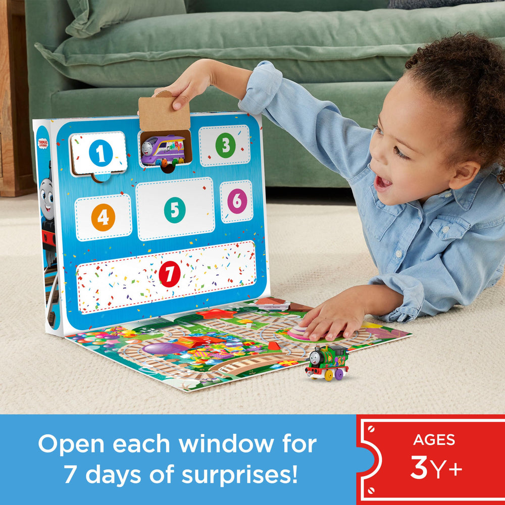Thomas and Friends gift set features Thomas Percy and friends in celebration colors.