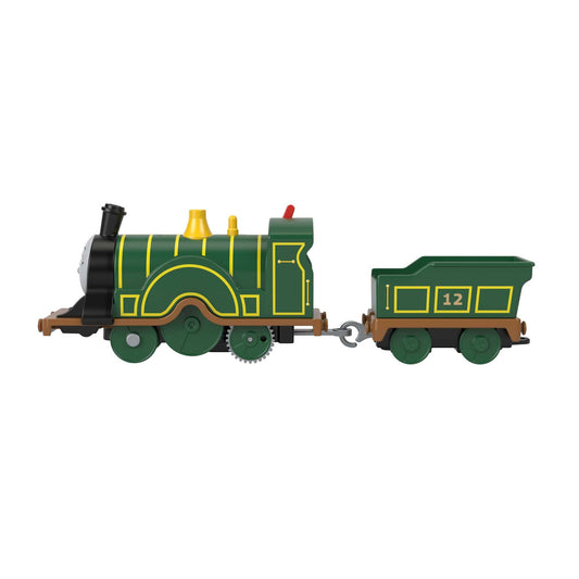 Thomas and Friends Emily engine switch on top activates motorized racing.