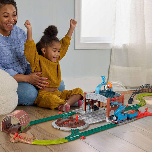 Thomas & Friends Classic Thomas motorized engine shown powering track adventures.