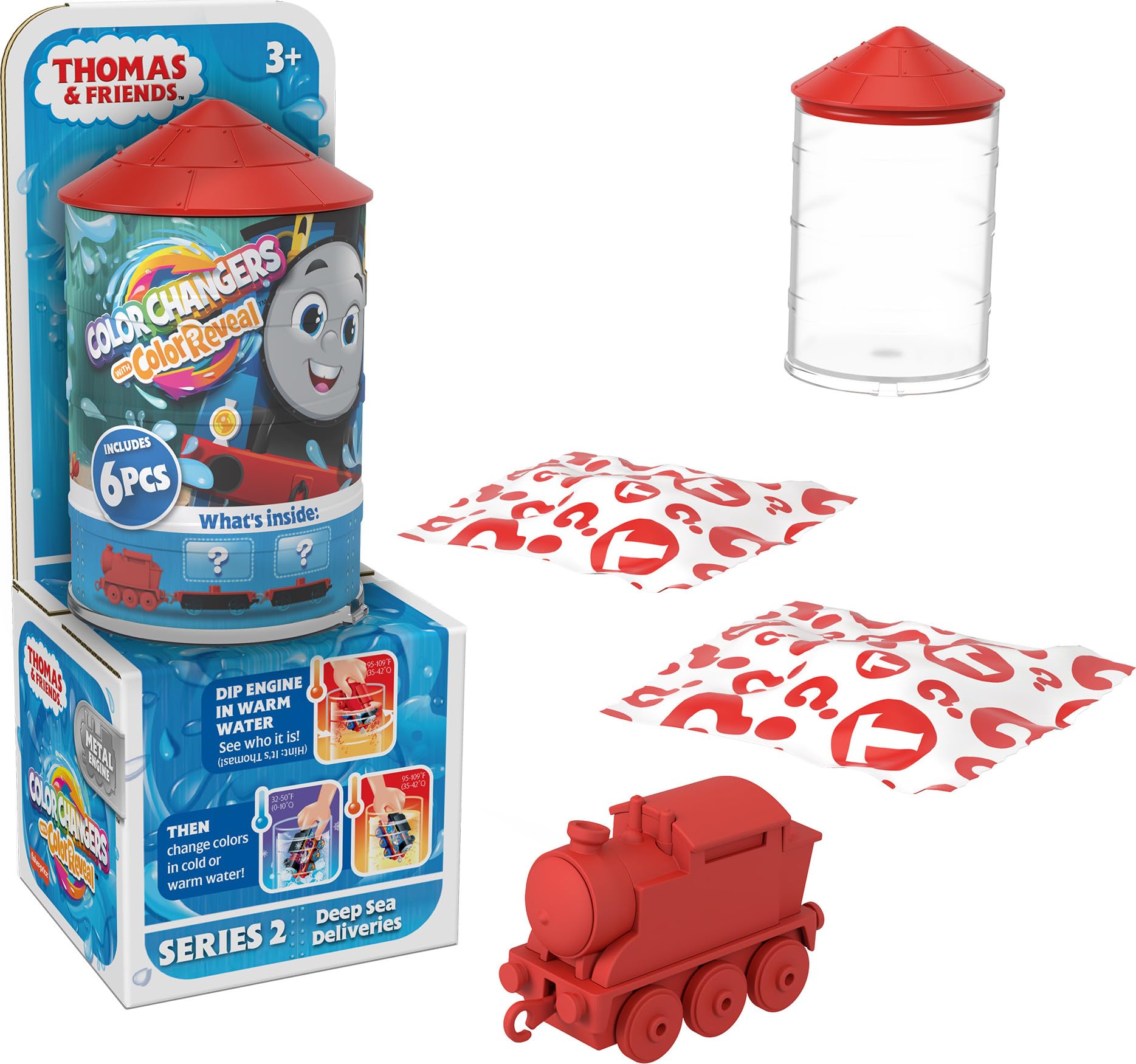 Thomas & Friends Color Reveal engine shows color-changing fun for curious preschoolers.