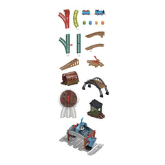 Thomas & Friends depot turntable reorients for upcoming runs.