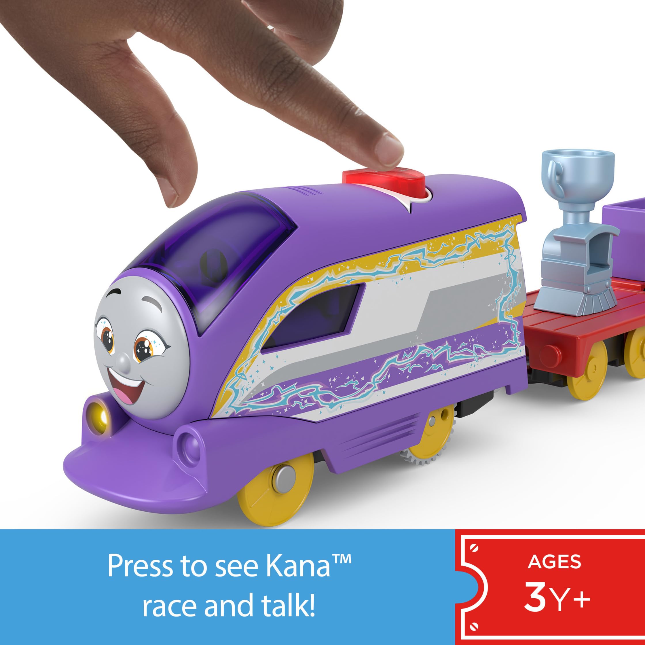 Press button to race the Kana engine with engaging sounds