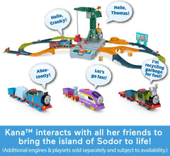 Kana engine side view showing motorized action and character phrases