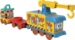 Thomas & Friends Carly Crane mud-splatter engine ready for imaginative play.