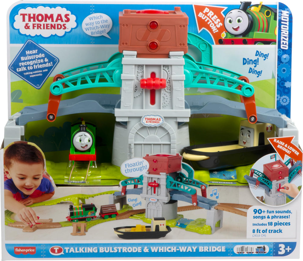 Thomas and Friends playset action encourages fine motor skills and storytelling.