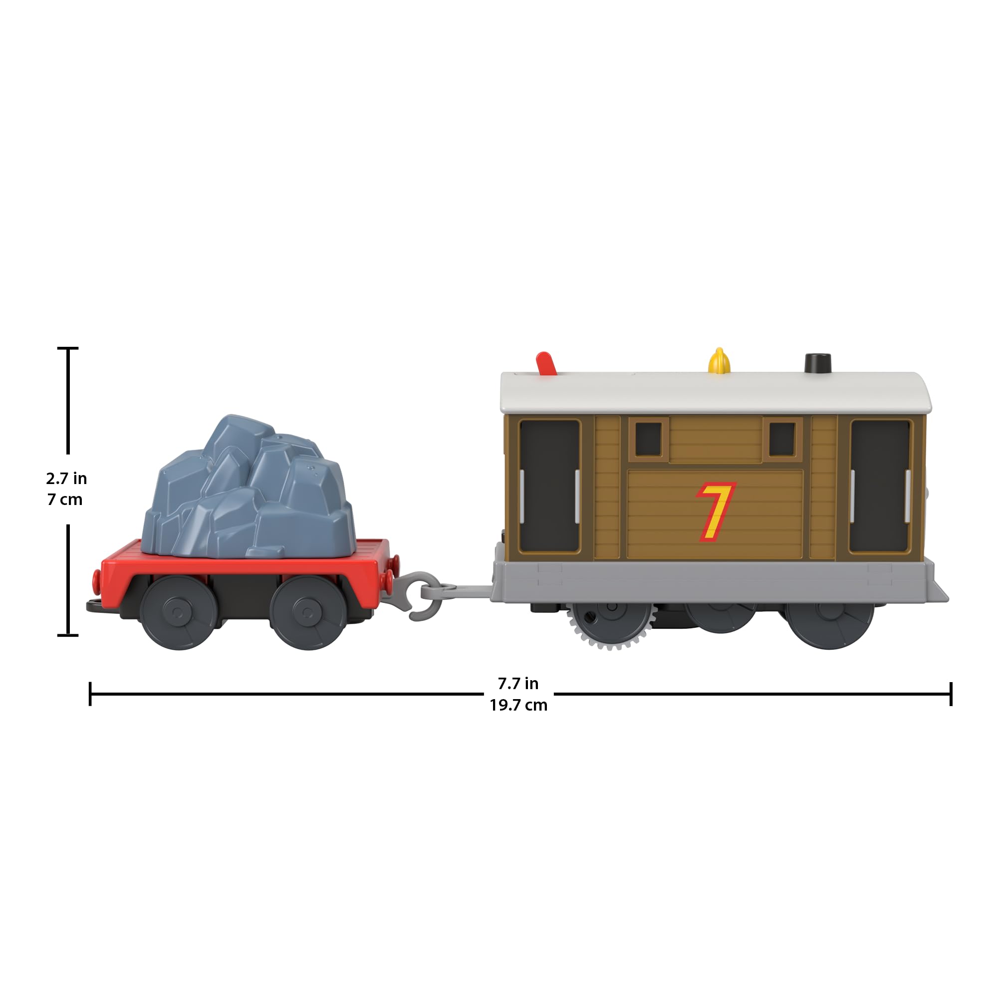 THOMAS & FRIENDS Toby motorized train on track compatible with most sets.