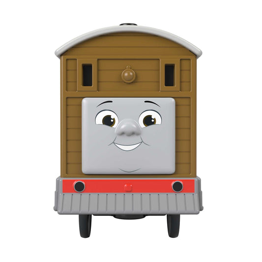 THOMAS & FRIENDS Toby engine top action shot for easy on-the-go play sessions.
