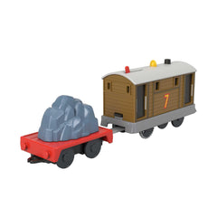 THOMAS & FRIENDS Toby with freight car enabling extended cargo adventures.
