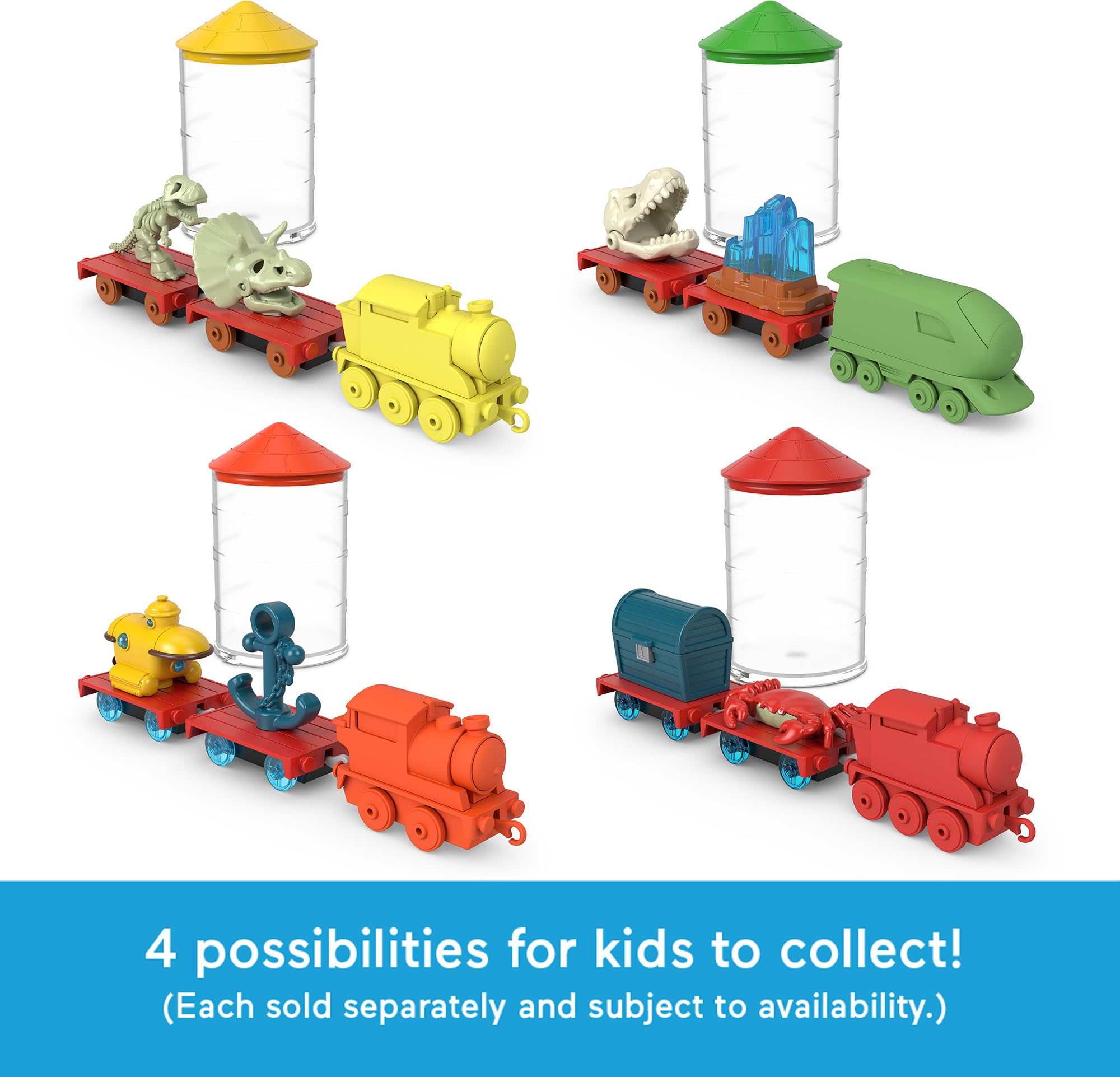 Thomas & Friends track-compatible play with engine interacting on a standard track.