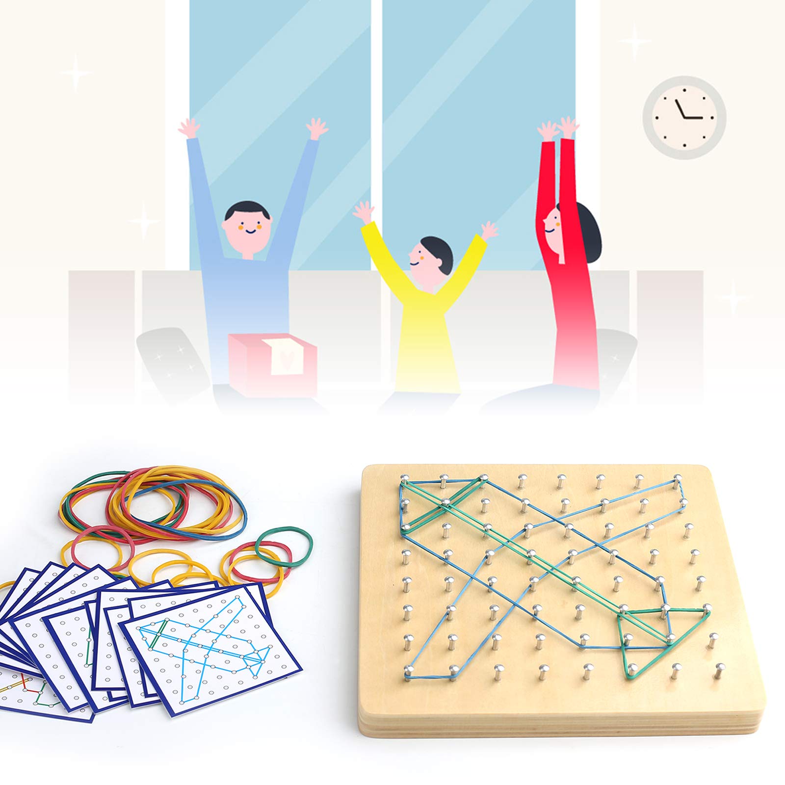 Thoth Montessori Geoboard educational toy promoting math concept exploration