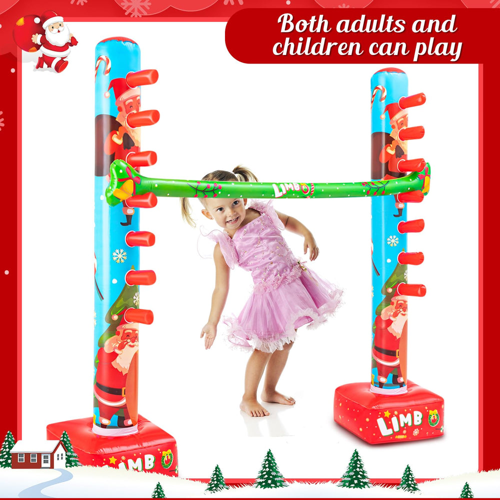 Threan Christmas limbo suitable for kids and adults.