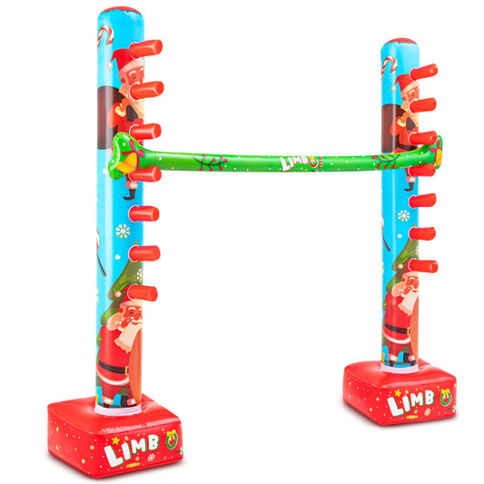 Threan Christmas Inflatable Limbo 60-inch setup for festive parties.