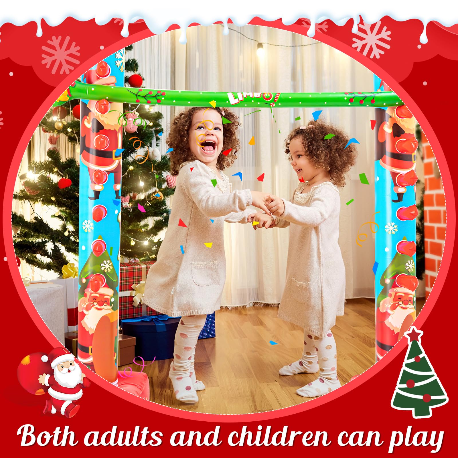 Threan inflatable limbo for indoor and outdoor parties on the go.