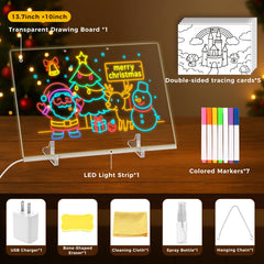 Three Otters LED note board with 4 modes makes drawings dynamic and engaging.