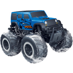 Threeking 1:16 waterproof monster truck side view for versatile terrain play