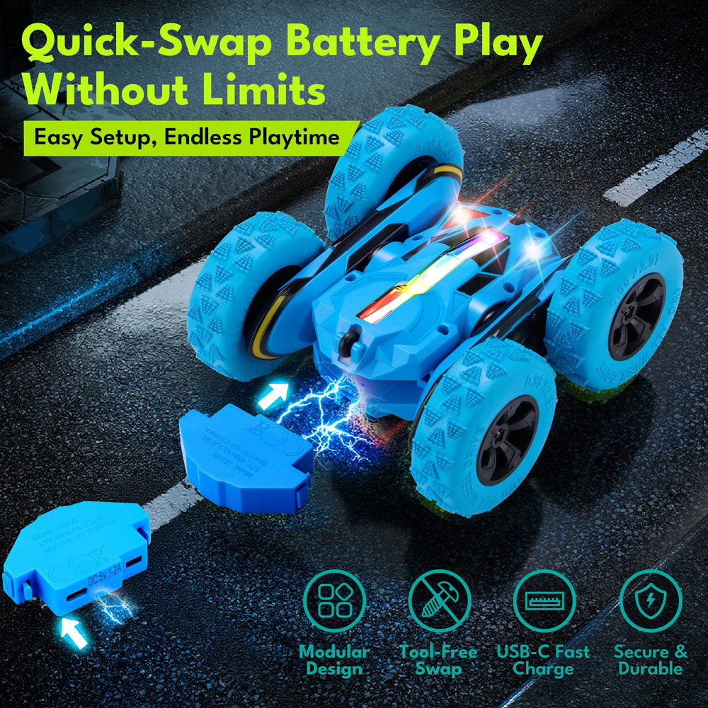 Threeking modular batteries swapping in seconds for extended play
