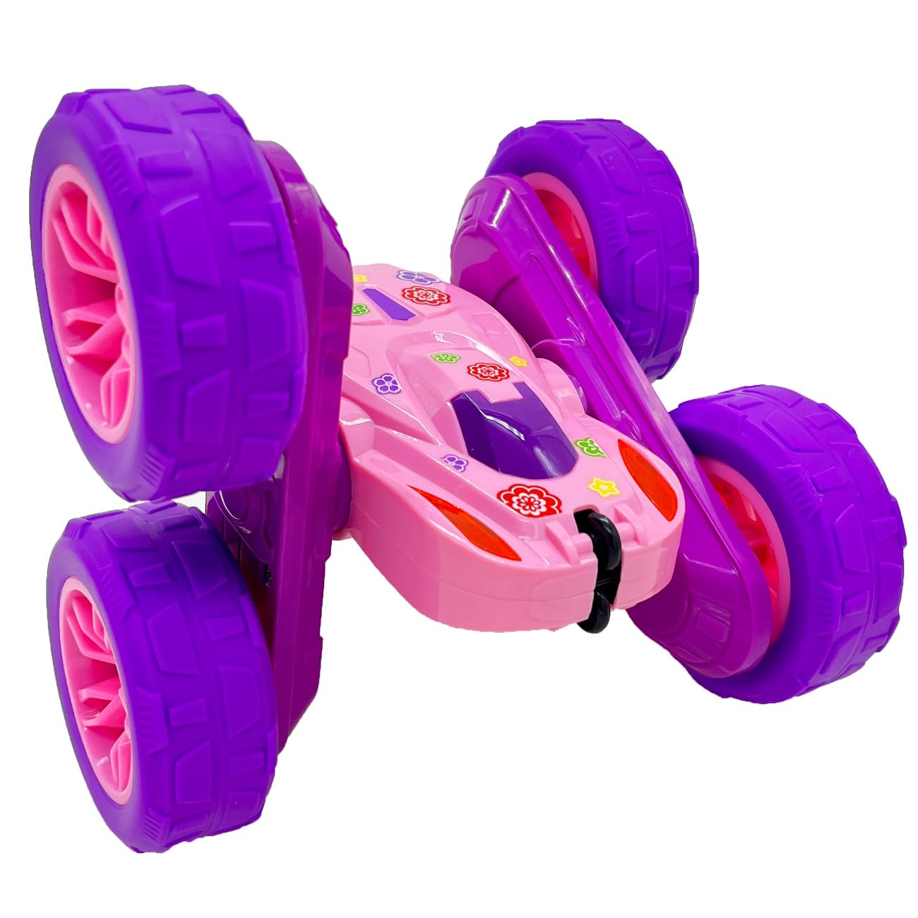 Threeking RC Stunt Car 360 tumble; perfect for exciting indoor stunts.