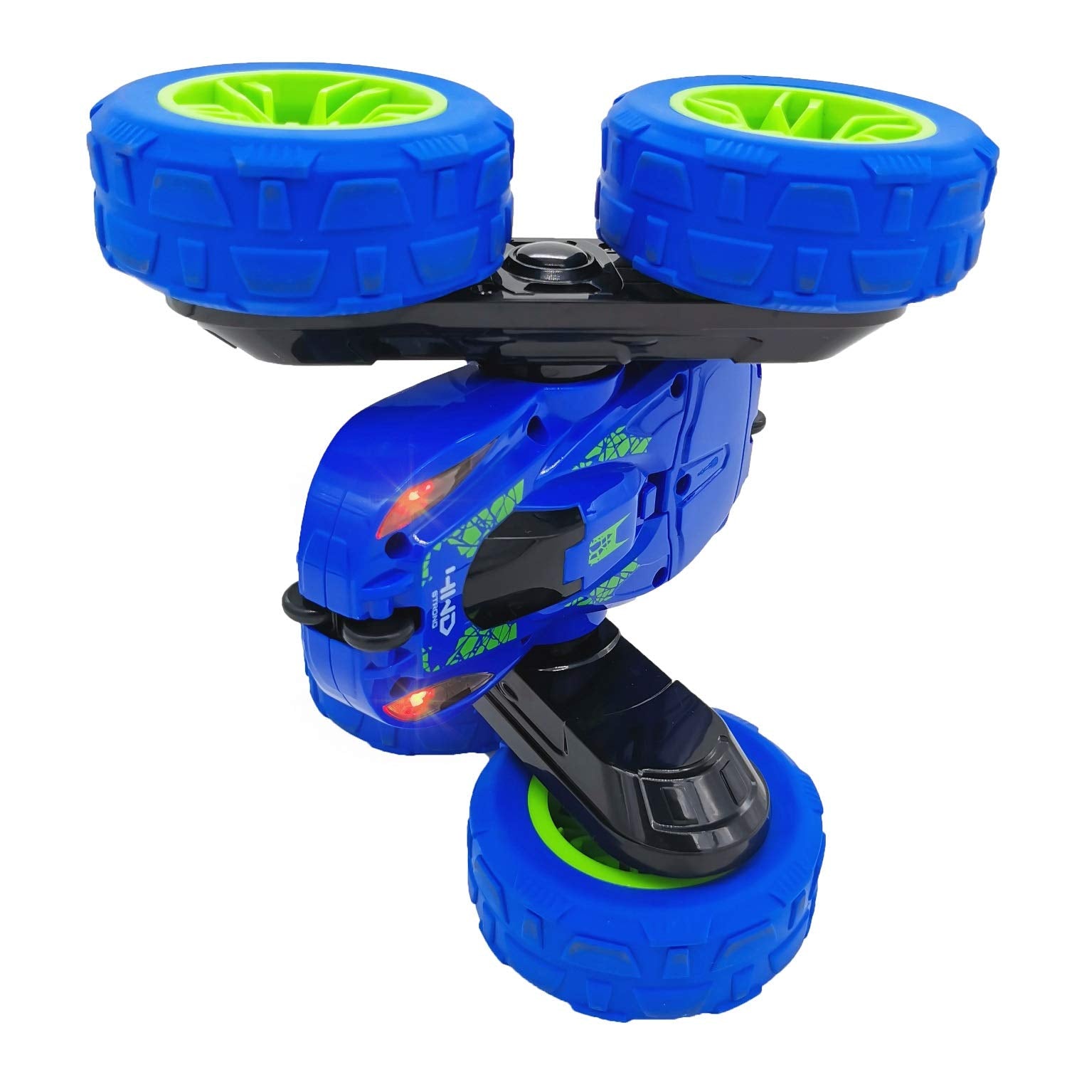 Threeking RC stunt car multiplayer setup enabling friendly competition.