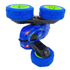 Threeking RC stunt car multiplayer setup enabling friendly competition.
