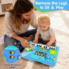 Thremhoo Baby DJ Table 24 piano keys encourage musical exploration and hand–eye coordination.