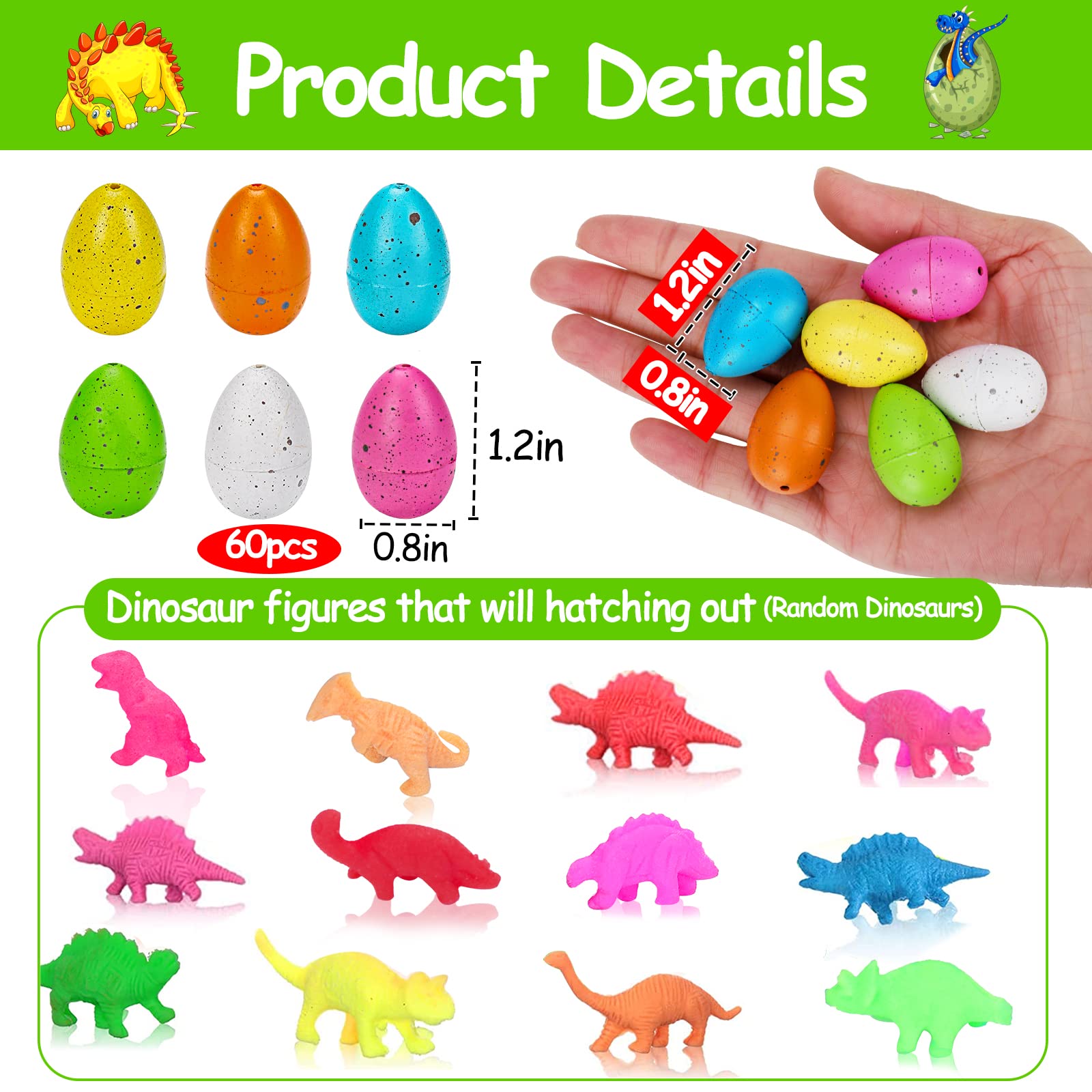Thremhoo dino eggs pack side view ideal for classroom prizes