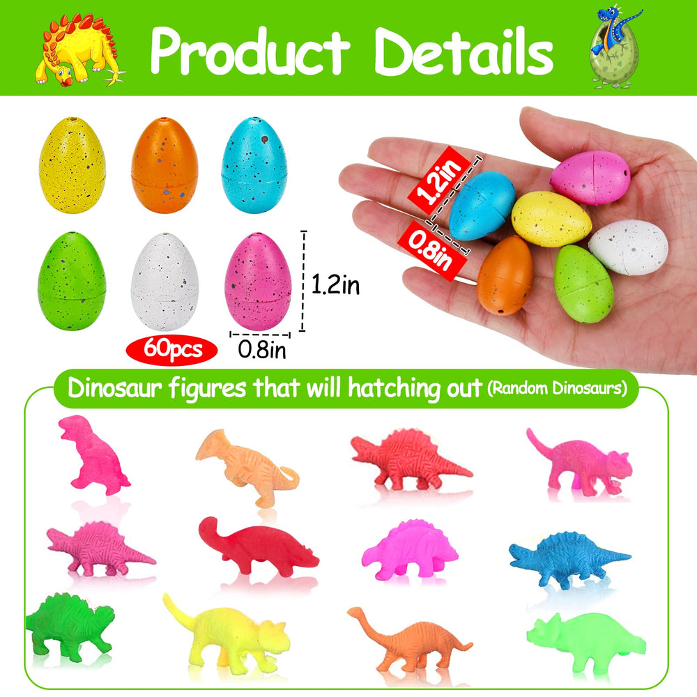 Thremhoo dino eggs pack side view ideal for classroom prizes