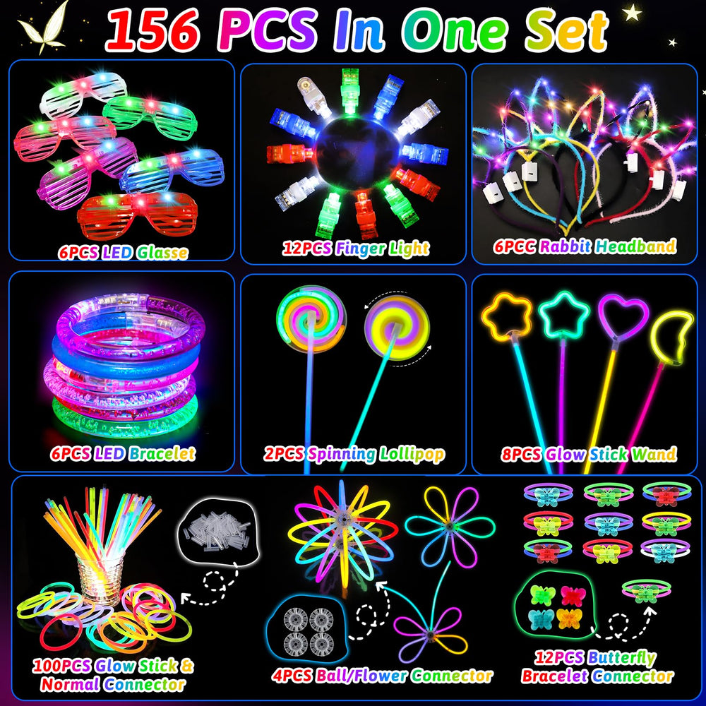 Thremhoo finger lights compact glow for quick moments