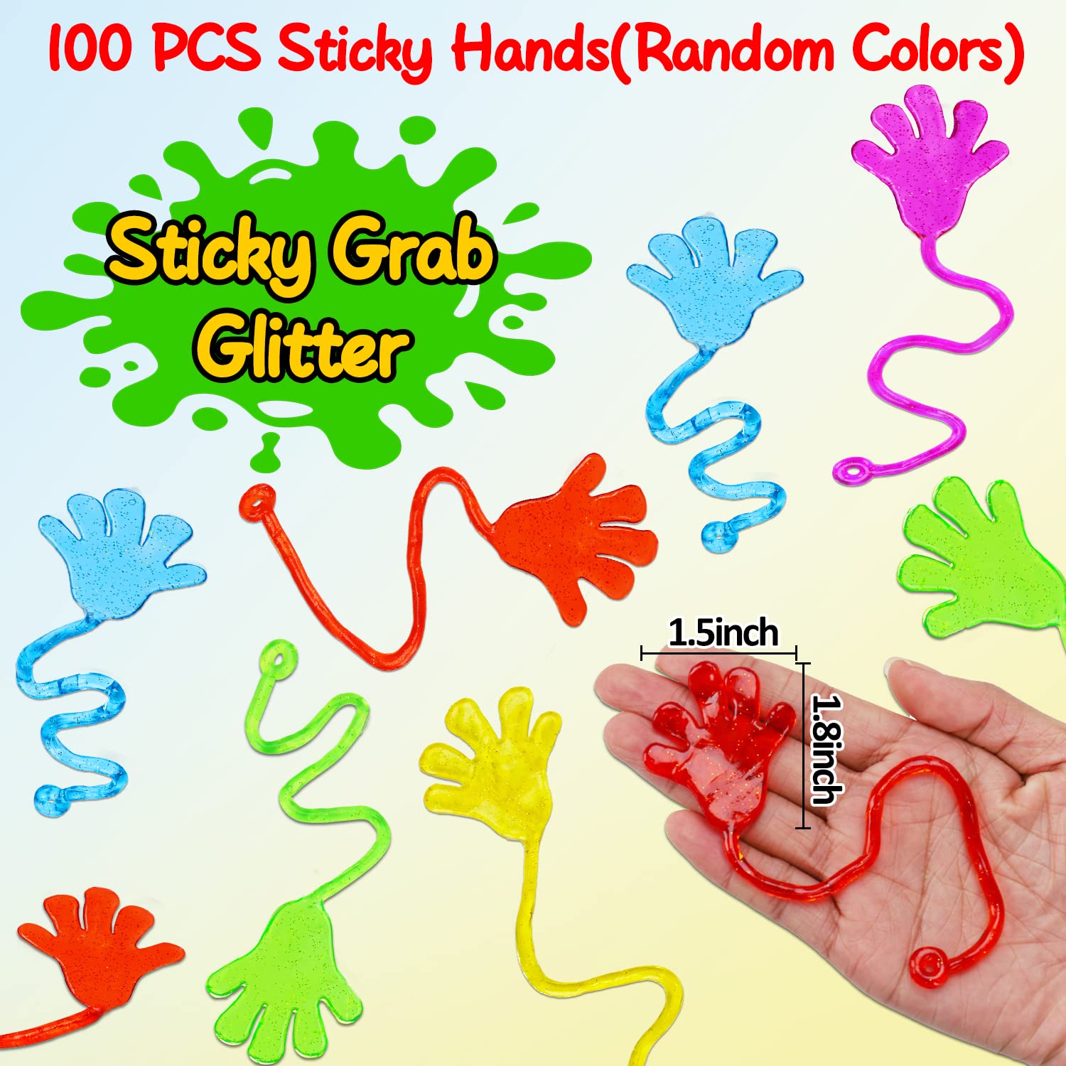 Thremhoo sticky hands fun for ceiling and surface tossing, boosting interactive party entertainment.