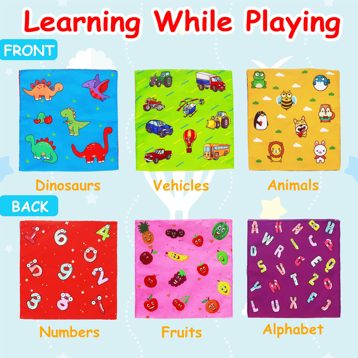 Thremhoo Montessori sensory toy set sparks hearing through crackly sounds during safe, supervised play.