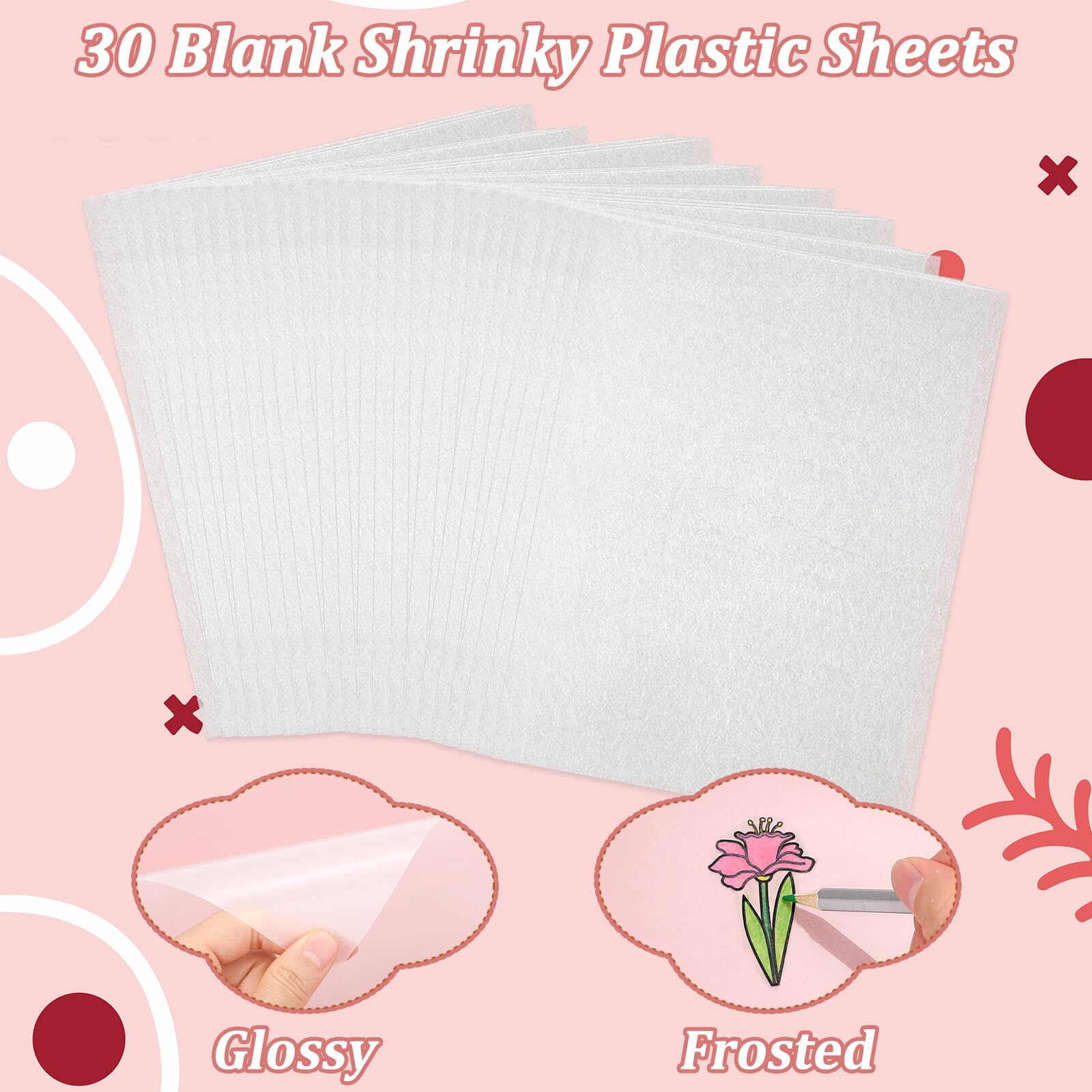 Thrilez Shrinky Plastic Sheets accessories offer hardware for durable, customizable keychains and ornaments.