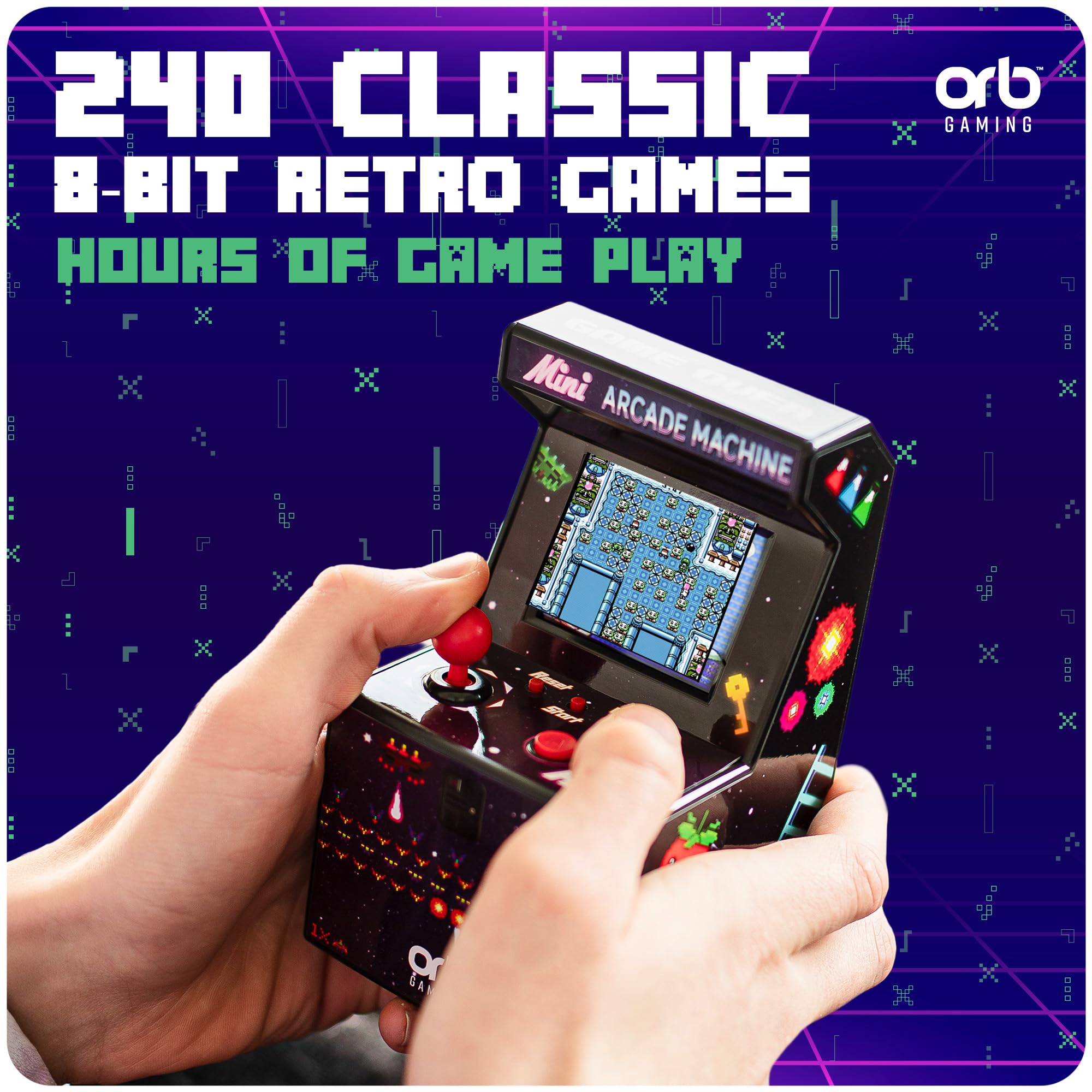 Thumbs Up Mini Arcade side view highlighting portable design for on-the-go gaming