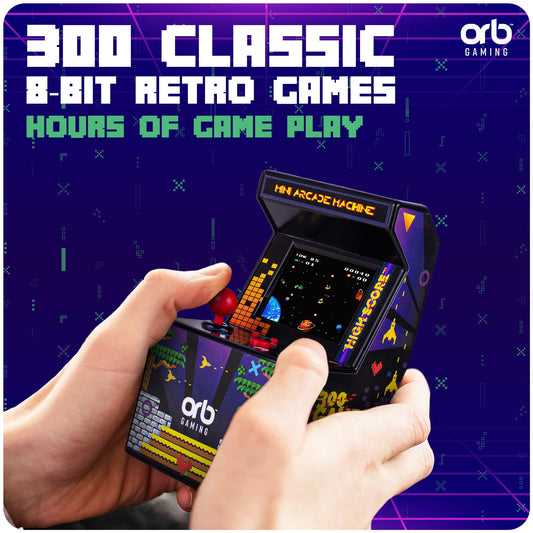 Thumbs Up Orb top view, compact arcade for table or lap play.