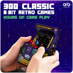 Thumbs Up Orb top view, compact arcade for table or lap play.
