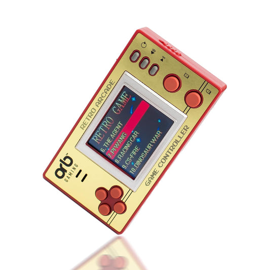 Thumbs Up mini retro console with 150 built-in games for instant nostalgia and family fun.