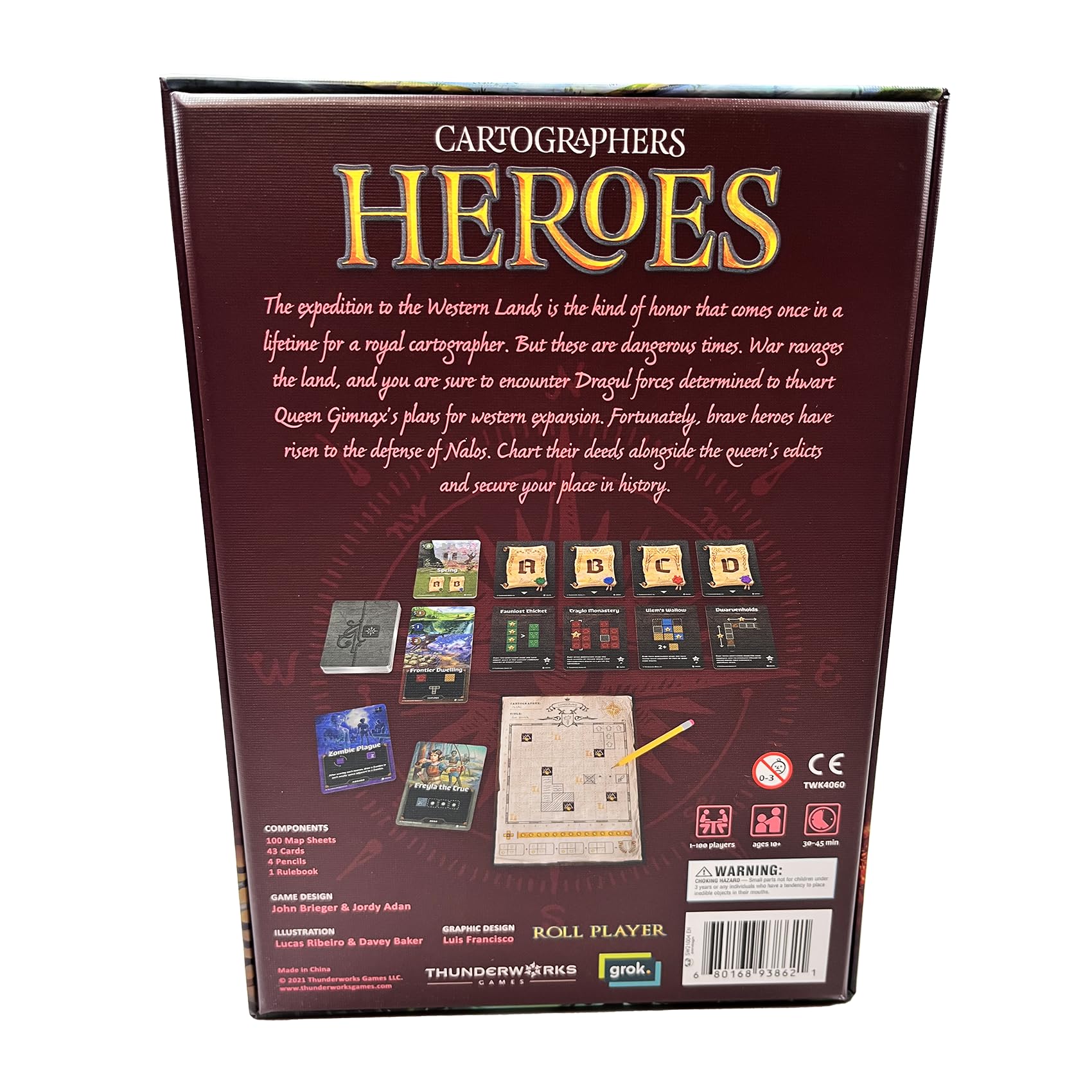 Cartographers Heroes play area demonstrates easy setup for up to 100 players
