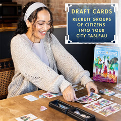 Premium components include linen finish cards and sealable token trays.