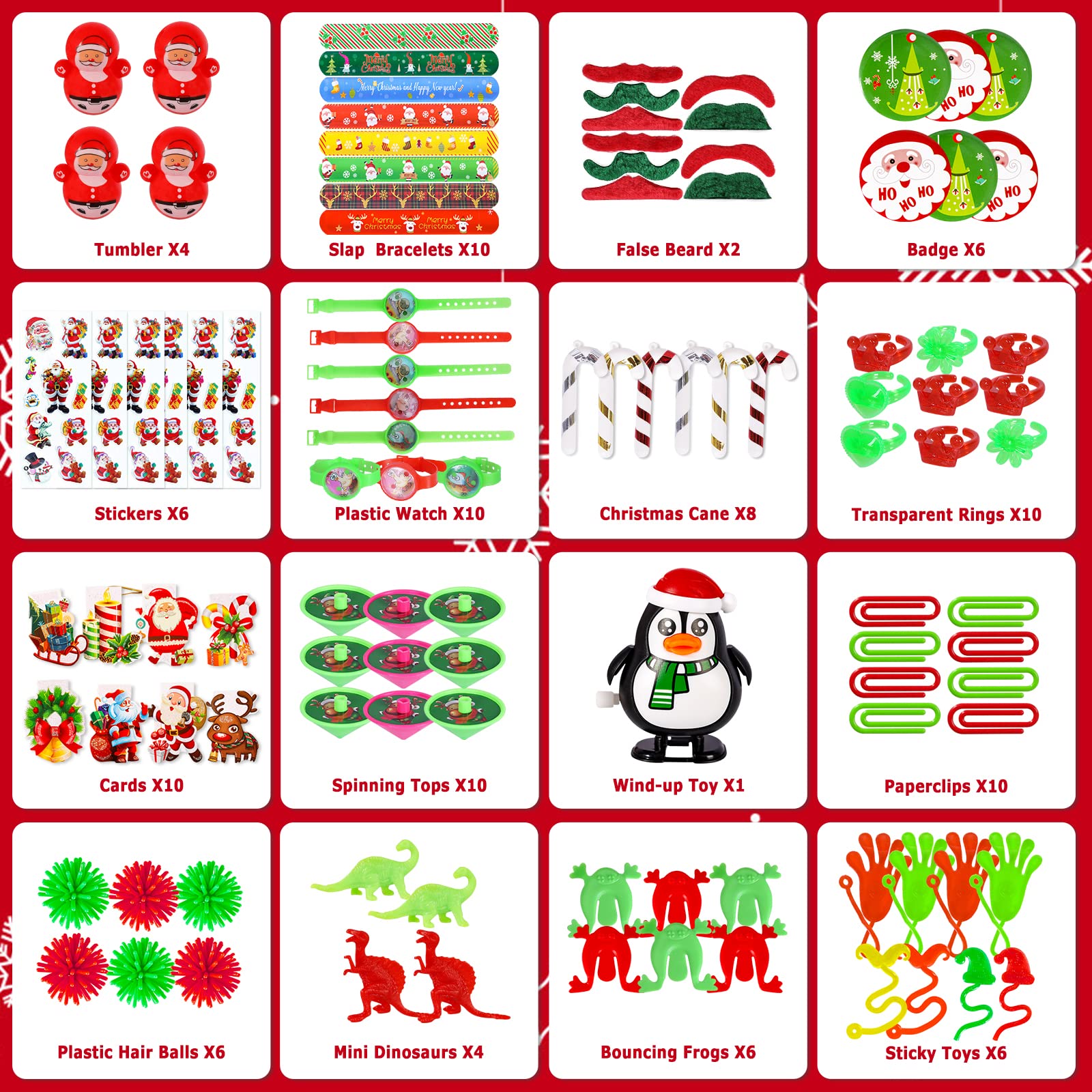 Thuodo Christmas toys assortment ideal for prizes and classroom rewards