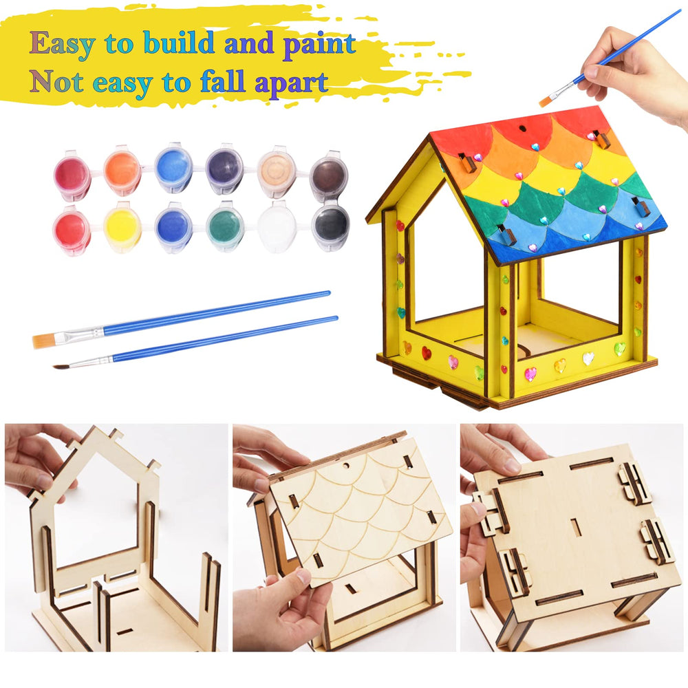 THWAS-LIGHT 12-paint color set adds vibrant options for bird feeder designs.