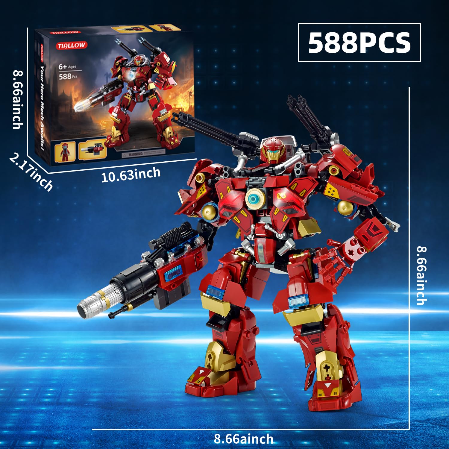 TIALLOW City Iron Warrior display model as a collectible centerpiece