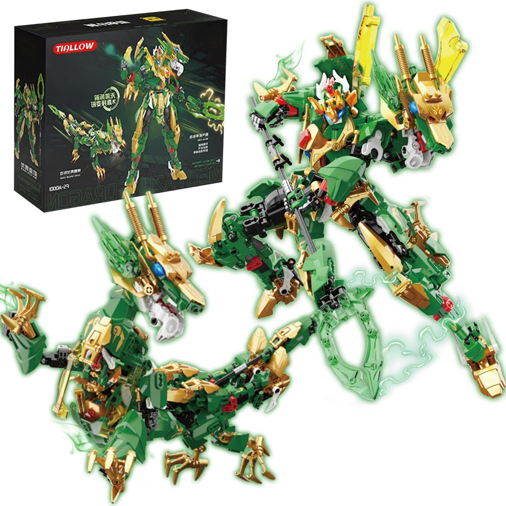 TIALLOW Dragon Rising battle mecha stand for dynamic action poses and display.