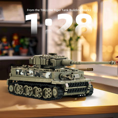TIALLOW Tiger Tank 1:28 model, a display-ready piece for gifting