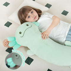 Tianmihou axolotl plush rear view highlights body pillow shape.