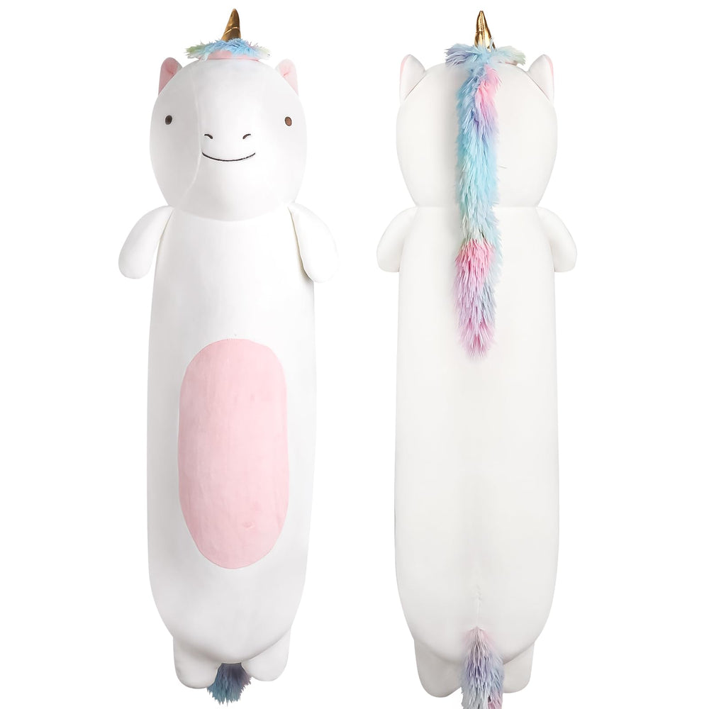 Tianmihou cuddly rainbow unicorn plush adds warmth to any bedroom.